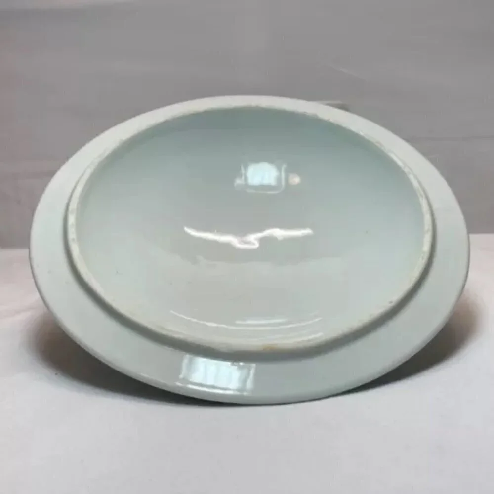 Stoneware Mixing Bowl 9”‎ Casserole Dish Handle Lid Heirloom White New